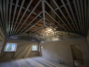 edilizia soffitto design travi ferro longherina interno volta